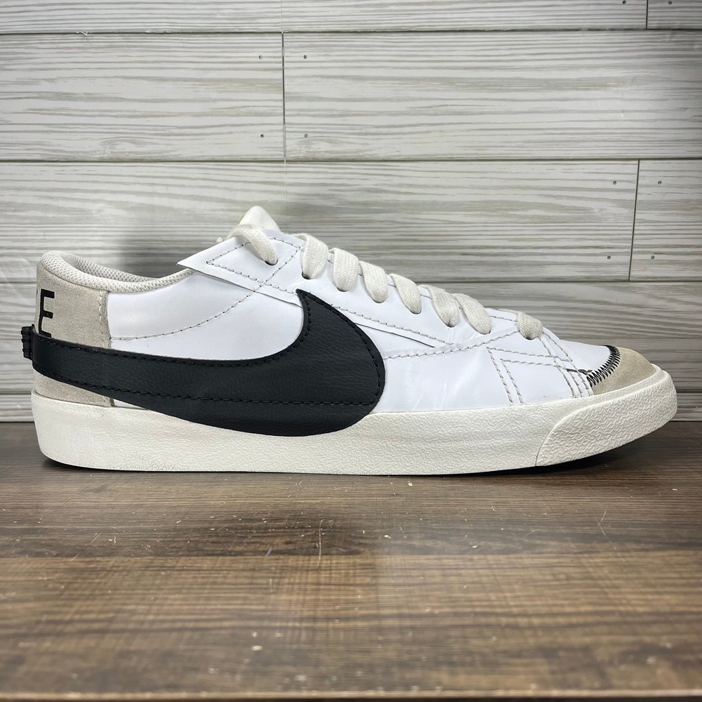 Nike Blazer Low '77 Jumbo Men's White Black Shoes - Men's Size 15